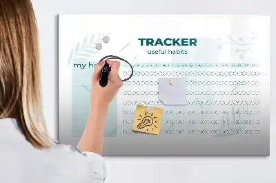 Planer nawyków magnetyczna tablica do pisania