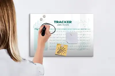 Planer nawyków magnetyczna tablica do pisania