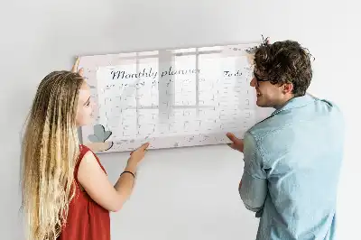 Tablica magnetyczna do pisania planer miesiąca