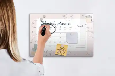 Tablica magnetyczna do pisania planer miesiąca