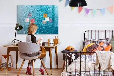 Tablica magnetyczna z pisakiem wzór krople wody