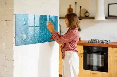 Tablica magnetyczna z pisakiem wzór krople wody