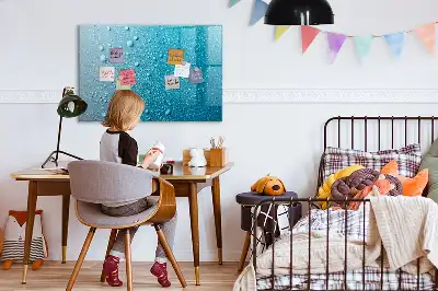 Tablica magnetyczna z pisakiem wzór krople wody