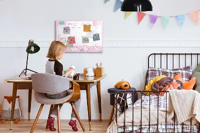 Planer tygodniowy dla dzieci tablica magnetyczna z pisakiem