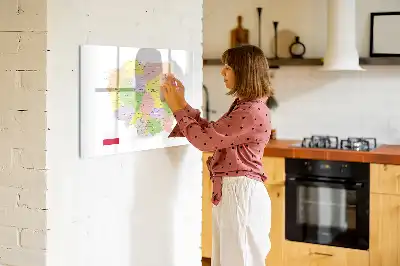 Mapa Polski tablica magnetyczna do pisania