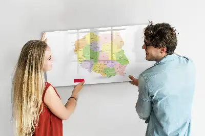 Mapa Polski tablica magnetyczna do pisania