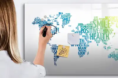 Tablica magnetyczna z pisakiem wzór mapa miłych słów