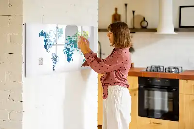 Tablica magnetyczna z pisakiem wzór mapa miłych słów