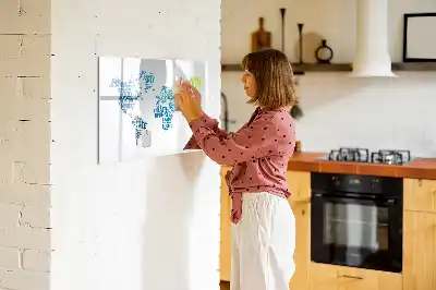 Tablica magnetyczna z pisakiem wzór mapa miłych słów