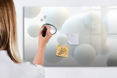 Tablica magnetyczna z pisakiem wzór abstrakcja kul