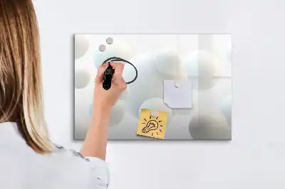 Tablica magnetyczna z pisakiem wzór abstrakcja kul