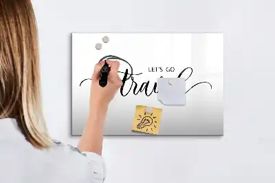 Tablica magnetyczna do pisania z motywem podróży