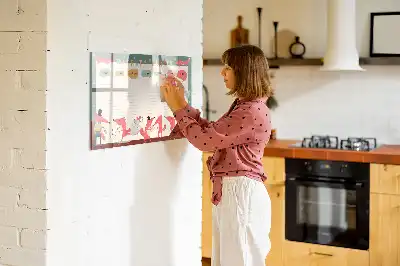 Planer tygodniowy dla dzieci tablica magnetyczna do pisania