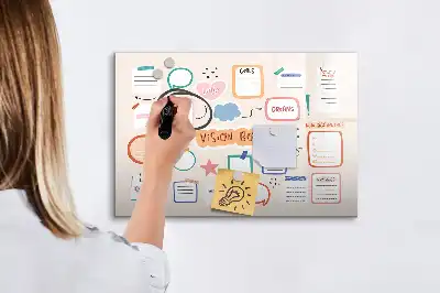Tablica magnetyczna z pisakiem kolorowa tablica marzeń