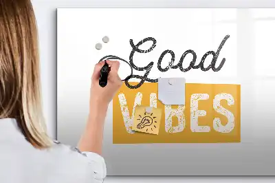 Tablica magnetyczna z pisakiem z inspirującym zdaniem