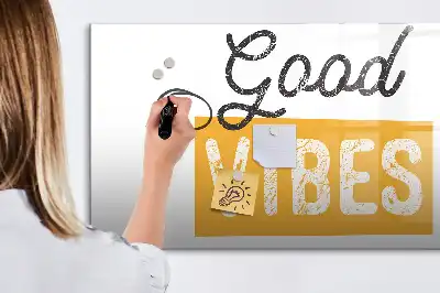 Tablica magnetyczna z pisakiem z inspirującym zdaniem