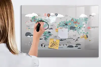 Tablica magnetyczna z pisakiem rysunkowa mapa