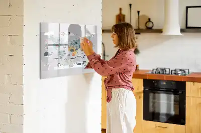 Tablica magnetyczna z pisakiem rysunkowa mapa