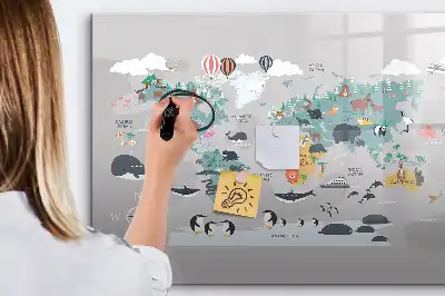 Tablica magnetyczna z pisakiem rysunkowa mapa