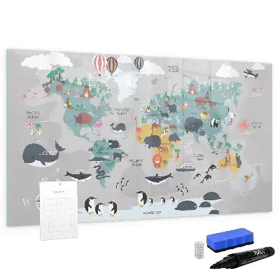 Tablica magnetyczna z pisakiem rysunkowa mapa