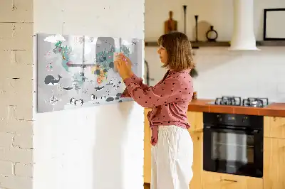 Tablica magnetyczna z pisakiem rysunkowa mapa