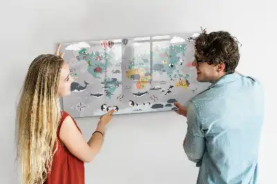 Tablica magnetyczna z pisakiem rysunkowa mapa
