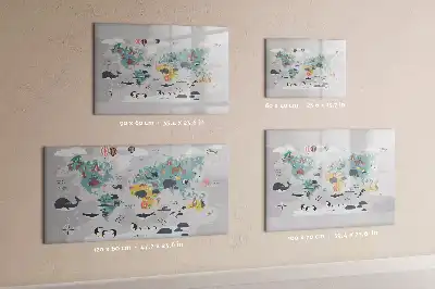 Tablica magnetyczna z pisakiem rysunkowa mapa