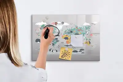 Tablica magnetyczna z pisakiem rysunkowa mapa