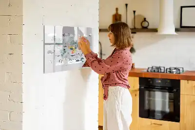 Tablica magnetyczna z pisakiem rysunkowa mapa