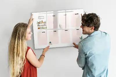 Planer tygodniowy z tablicą magnetyczną i pisakiem