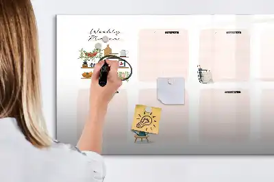Planer tygodniowy z tablicą magnetyczną i pisakiem