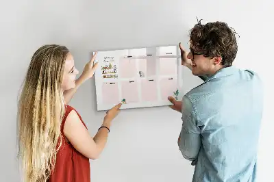 Planer tygodniowy z tablicą magnetyczną i pisakiem