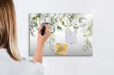 Tablica magnetyczna z pisakiem wzór kwitnąca natura