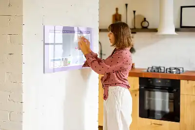 Tablica magnetyczna do pisania różowy planer roczny