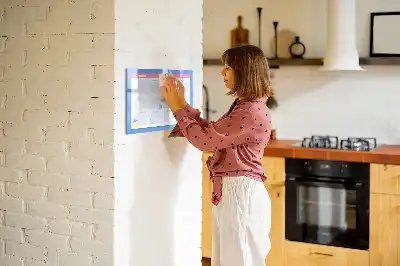 Planer miesięczny z tablicą magnetyczną i pisakiem