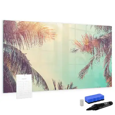 Tablica magnetyczna z pisakiem z motywem tropikalnych palm