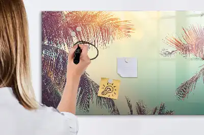 Tablica magnetyczna z pisakiem z motywem tropikalnych palm