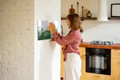 Tablica magnetyczna do pisania z motywem abstrakcji liścia