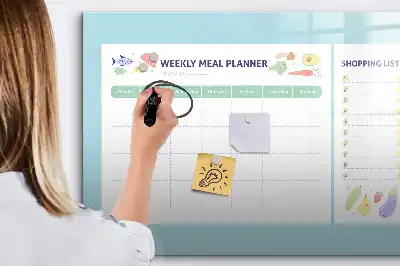 Planer posiłków magnetyczny z pisakiem
