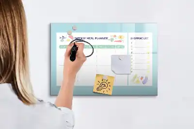 Planer posiłków magnetyczny z pisakiem