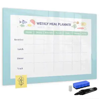 Tablica magnetyczna do pisania planer posiłków
