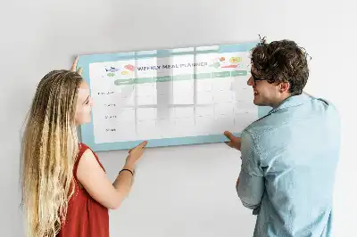 Tablica magnetyczna do pisania planer posiłków