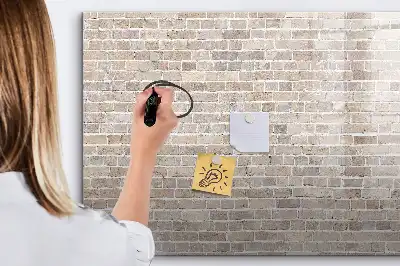 Tablica magnetyczna z pisakiem wzór ceglana ściana
