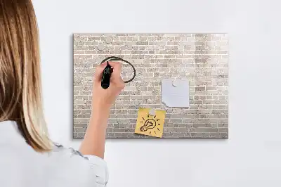 Tablica magnetyczna z pisakiem wzór ceglana ściana