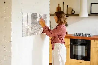 Tablica magnetyczna z pisakiem wzór ceglana ściana
