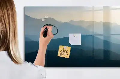 Tablica magnetyczna do pisania z motywem abstrakcji krajobrazu
