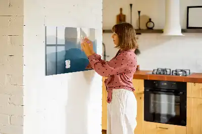 Tablica magnetyczna do pisania z motywem abstrakcji krajobrazu