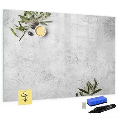 Tablica magnetyczna do pisania wzór minimalistyczne oliwki