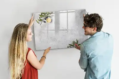 Tablica magnetyczna do pisania wzór minimalistyczne oliwki