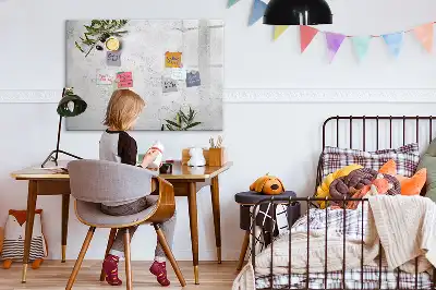 Tablica magnetyczna do pisania wzór minimalistyczne oliwki